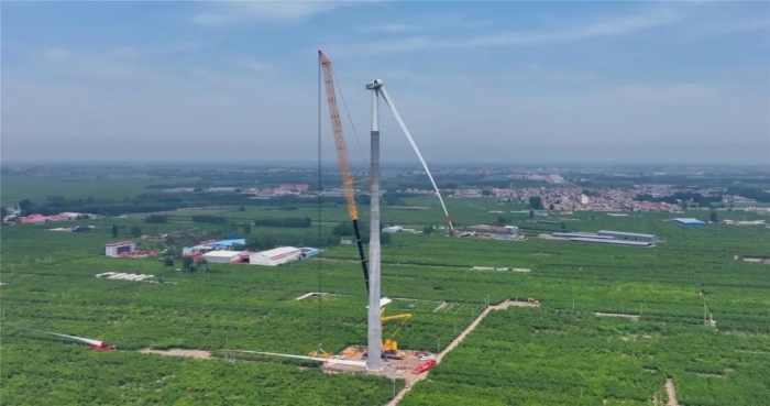 “全球第一吊”再臨燕趙！166米，XCA4000助力華北綠電